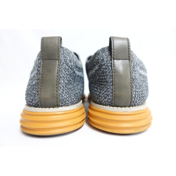 COLE HAAN Men Sneakers Original Grand Wingtip Stitchlite 10 M Grey/Orange c28447 - Picture 4 of 10